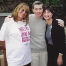 Penny Marshall and Cindy Williams with Writer, Steve Randisi.