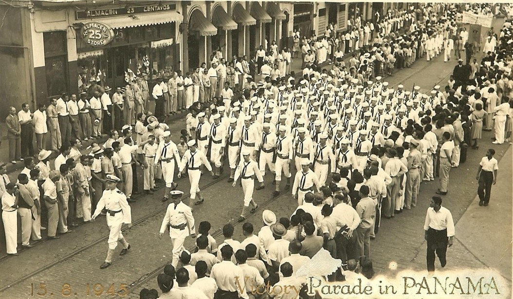 Victory over Japan - Parade in Panama City 