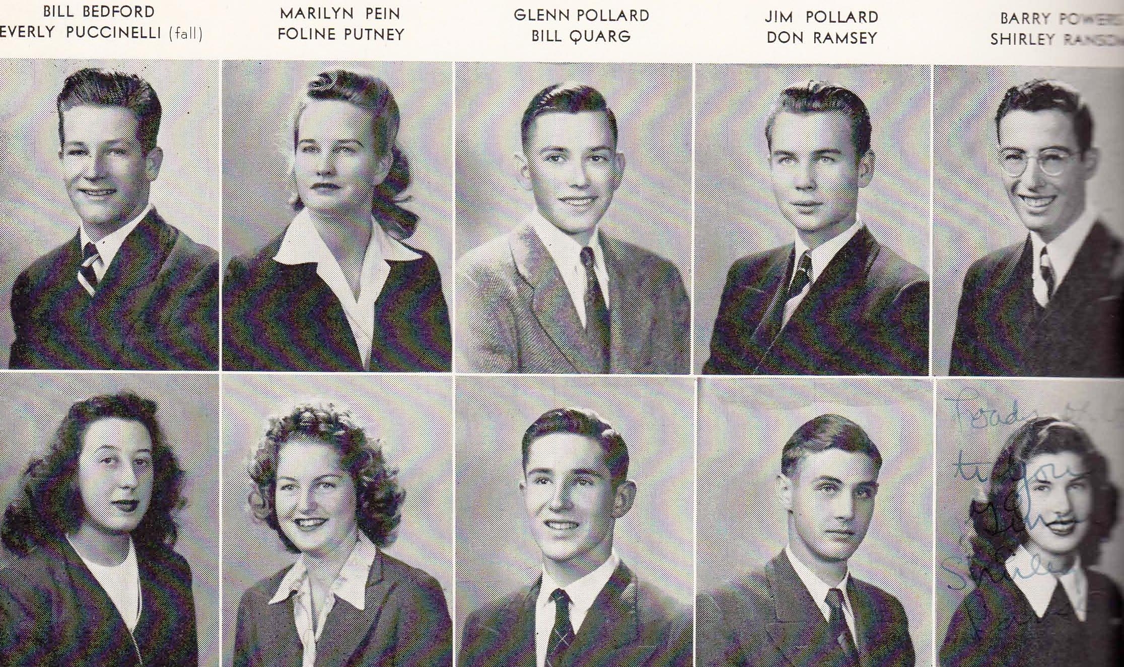 Bill Bedford - 1945 San Mateo High School