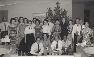 Harold Scherr, Orlo Moore & Office Christmas Party