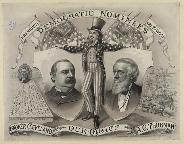 Our choice, Grover Cleveland, A.G. Thurman. Democratic...