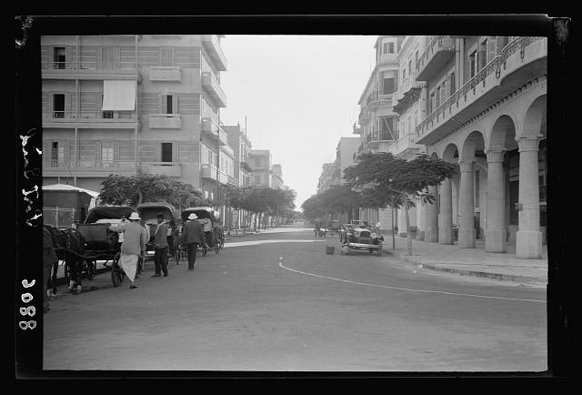 Egypt. Port Said. A main street