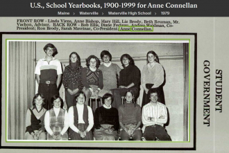 Annie T. (Connellan)Edwards--U.S., School Yearbooks, 1900-1999(1979) Student Government
