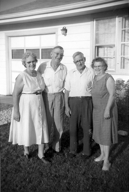Louis and Mary, and Charles and Myrtle Kropp