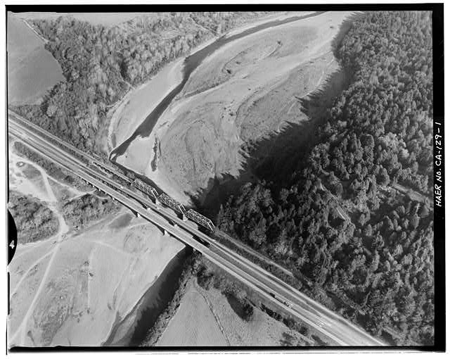 1. CONTEXTUAL VIEW OF BRIDGE IN SETTING, LOOKING EAST...