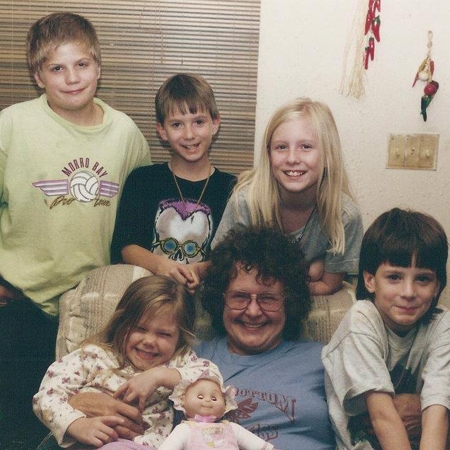 Nancy Pfunder & Grandchildren, Florida 1996