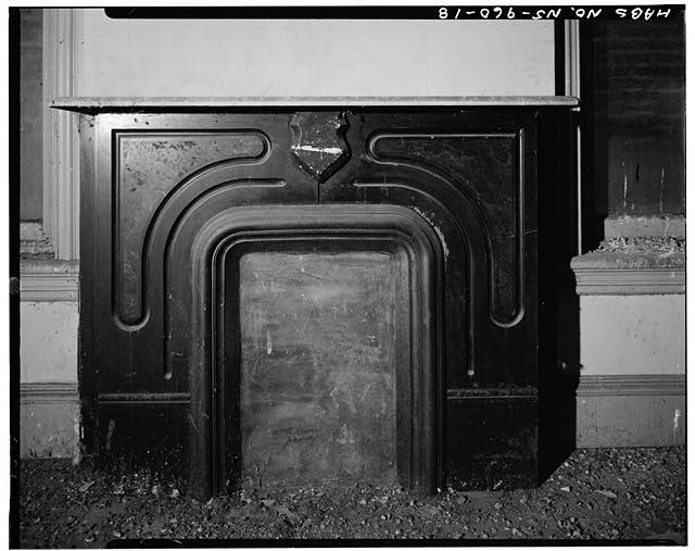 18. Interior, only surviving mantel in the hotel, third...