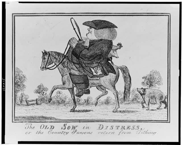 The old sow in Distress, or the country parsons return...