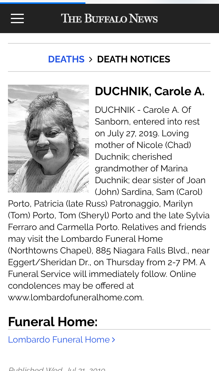 Carole Ann Duchnik Porto