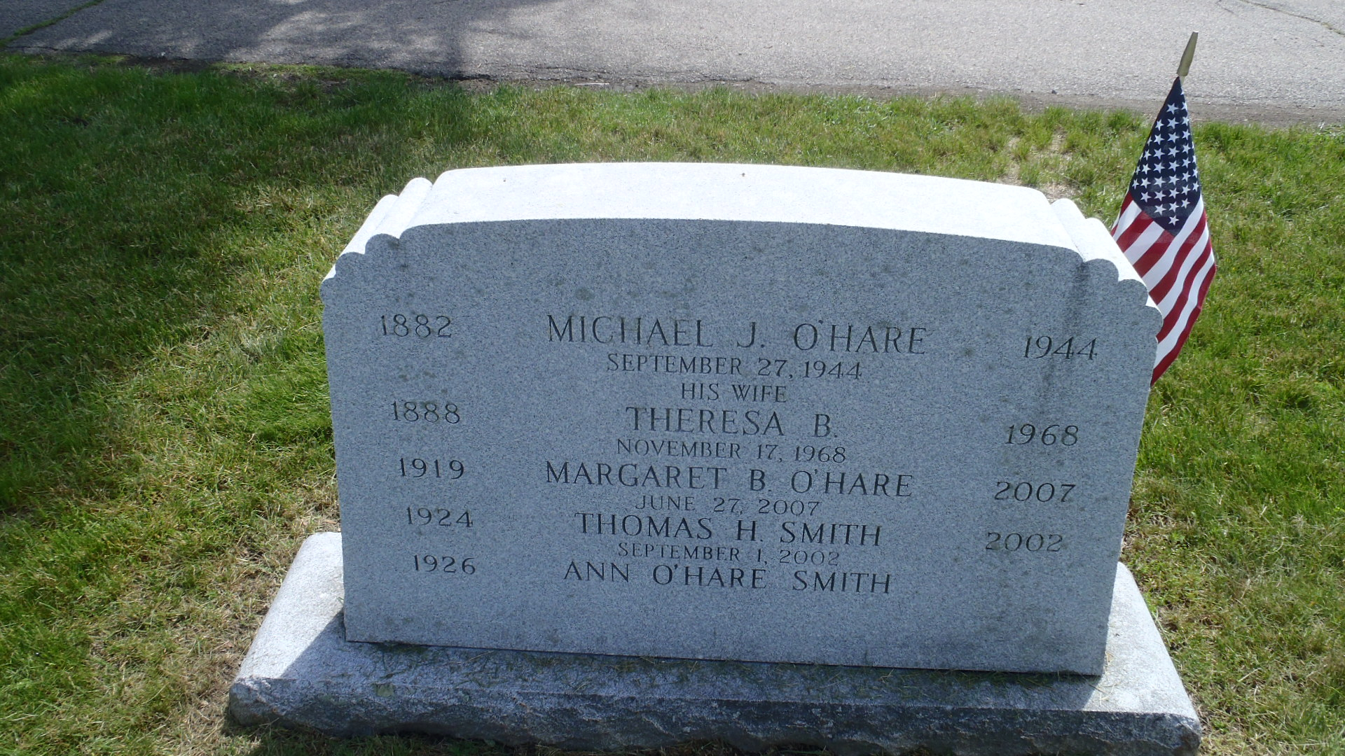 Michael Joseph O'Hare- gravestone