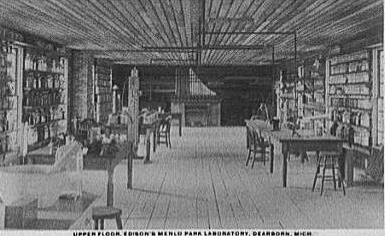 Upper floor, Edison's Menlo Park Laboratory, Dearborn, Mich.