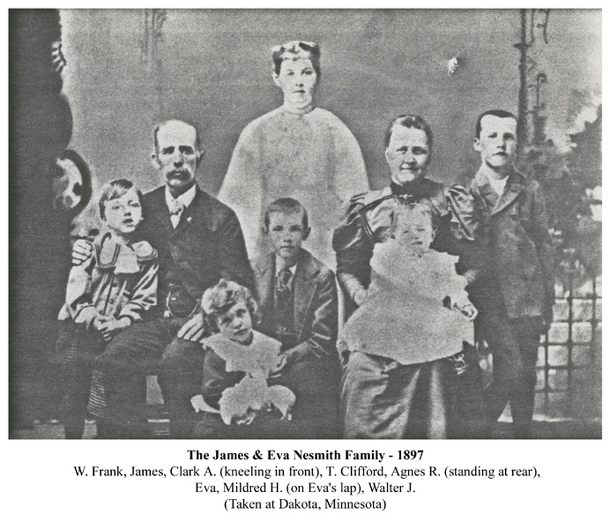 James & Eva Nesmith Family 1897
