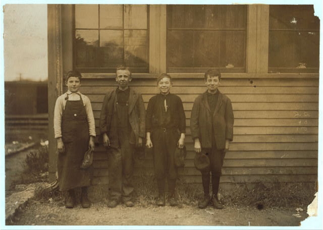 Some of the smallest boys in Cass & Daley Shoe Co.,...