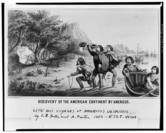 Discovery of the American contintent by Americus / Frank...