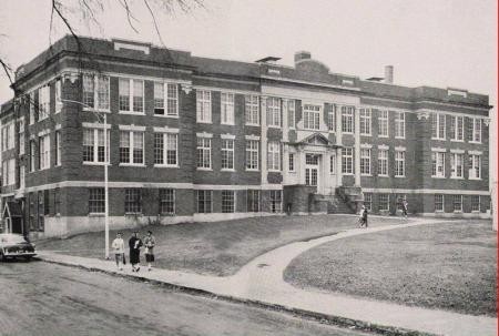 The former Amesbury High School