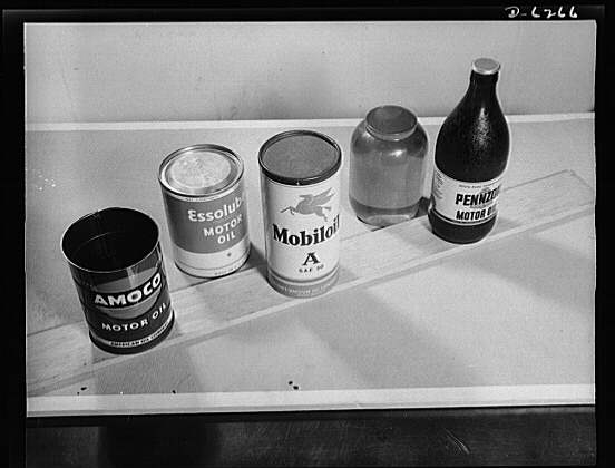 Substitute materials containers. New and old paint...