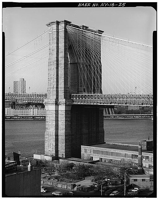25. Close-in view looking NE at Brooklyn Tower. Jet Lowe,...
