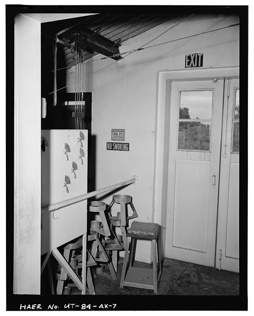 7. DETAIL INTERIOR UPPER LEVEL EXIT DOOR OPENS TO THE...