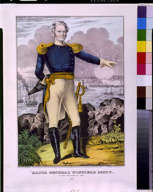 Major General Winfield Scott. At Vera Cruz March 25, 1847
