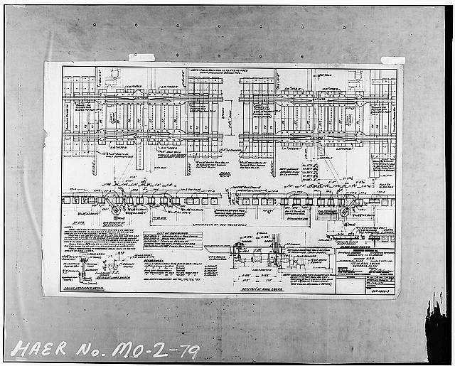 79. Photocopy of drawing (existing rail locks Plans...