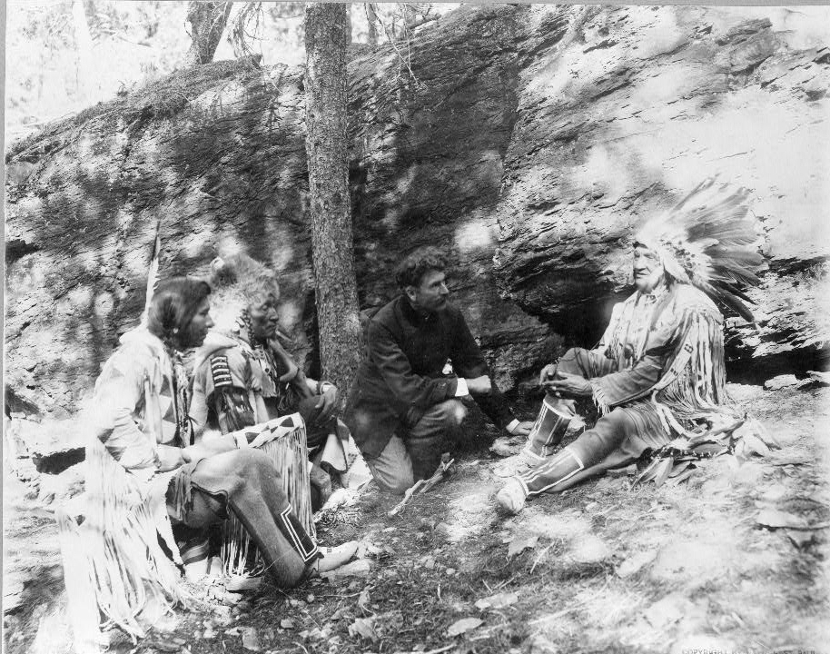 Ernest Thompson Seton with Blackfeet Indians