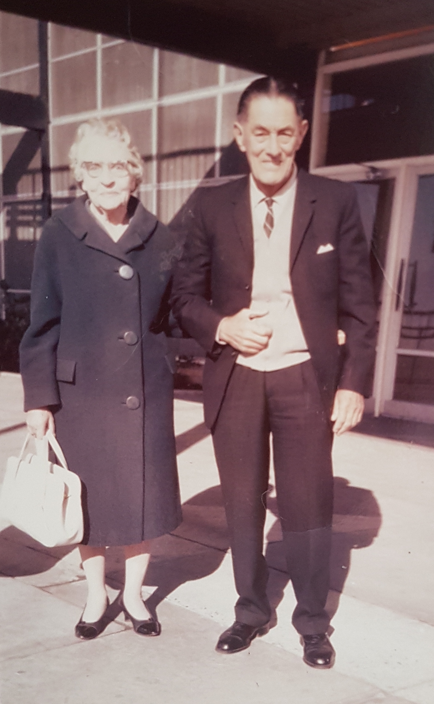 My Nanna and Grandpa Lyon at the Adelaide Airport.