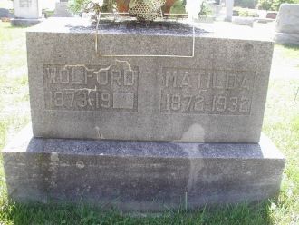 Wolford & Matilda Pisel Gravestone
