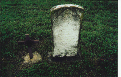 The Original Tombstone of Ahijah W. Grimes, Lawman Killed 19 July 1878 By Sam Bass & His Gang 