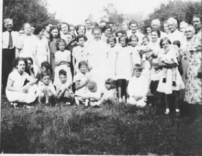 Kroetsch family reunion, Argyle, MI 1938 (appr.)
