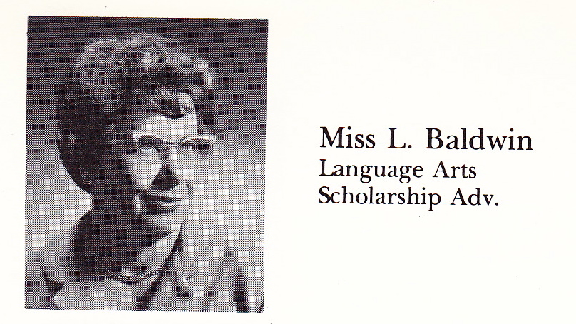 Miss L Baldwin Scholarship Advisor