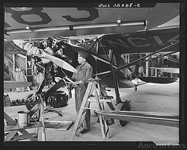 Bar Harbor, Maine. Civil Air Patrol base headquarters of...