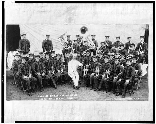Barnum Bailey circus band. Frederick A. Jewell condr.