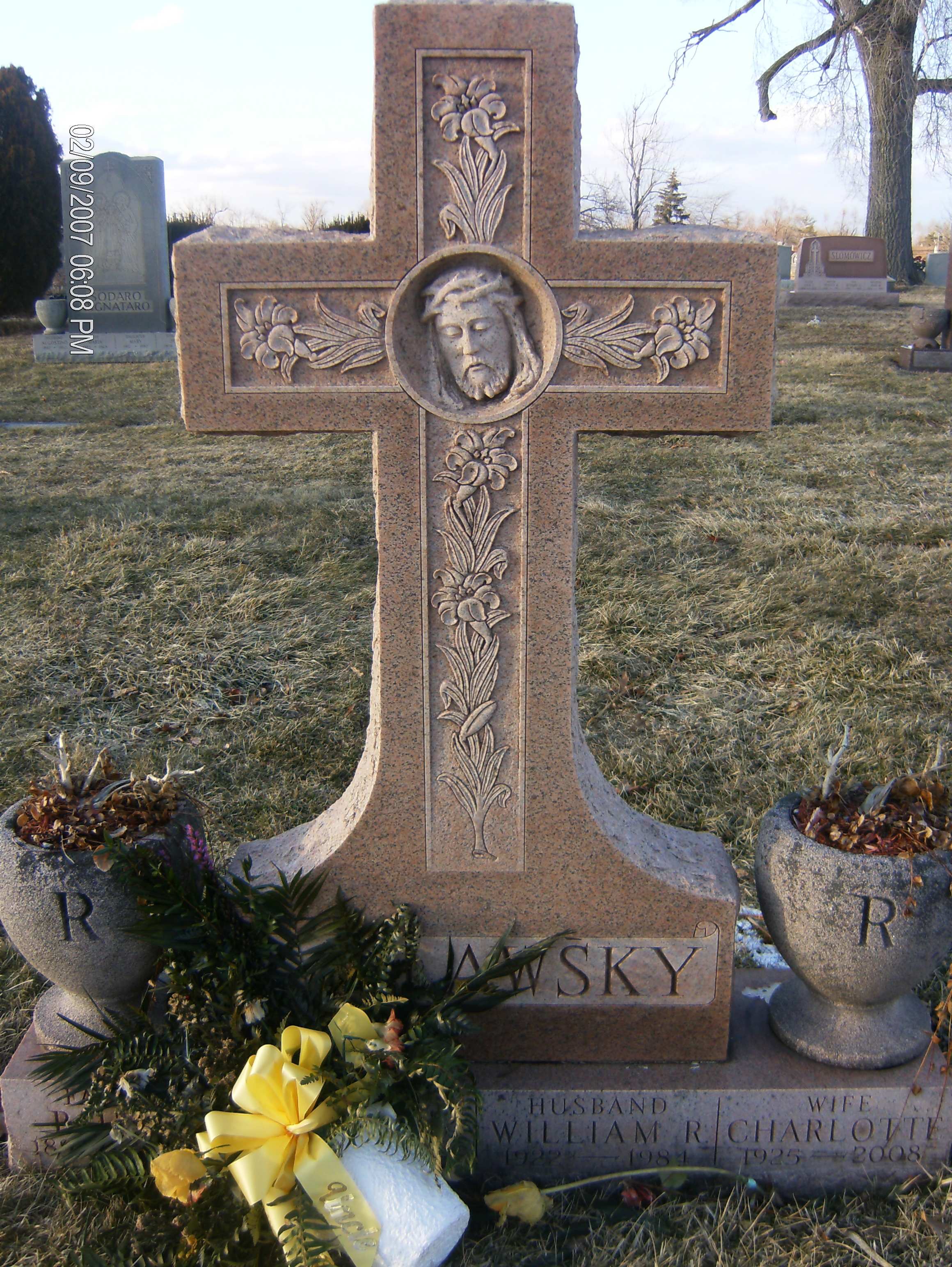 William & Charlotte Raslawsky Grave