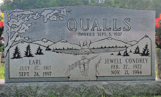 Aunt Jewel and Uncle Earls headstone