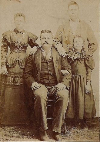 C.C. Hall and family