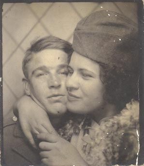 Man and woman (Photo booth photo?)