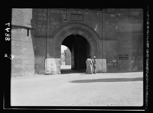 Egypt. Cairo. The Citadel gates, an entrance to the Citadel