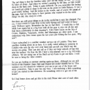 Part 1 of letter written to Elsie B Sylvers from her son Michael