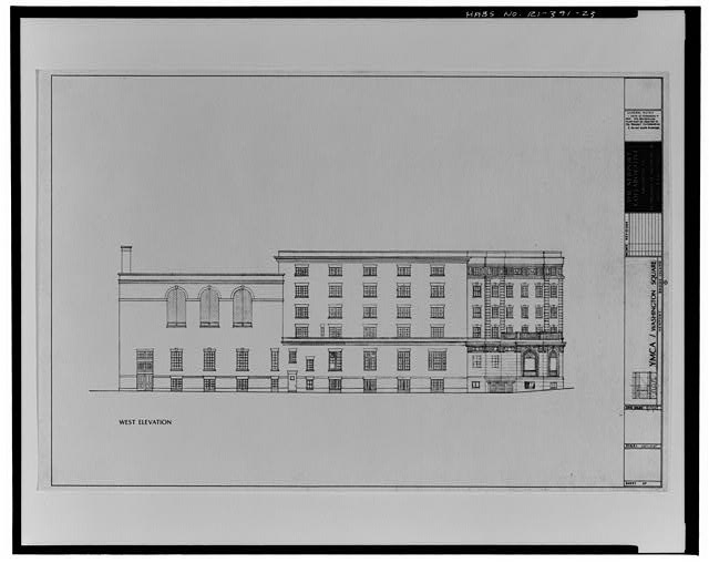 23. West elevations (1988 Drawing, The Newport...