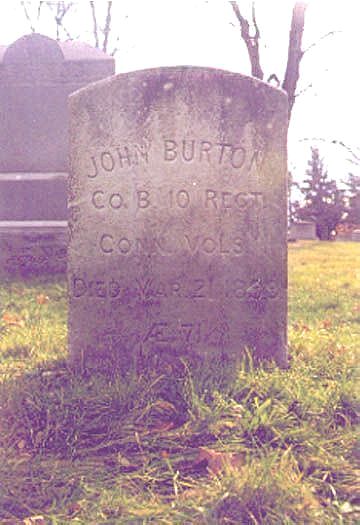 Tombstone of John Burton 