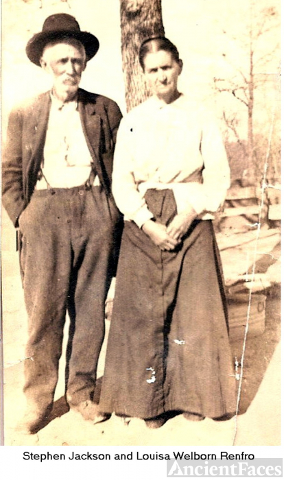 Stephen Jackson aka Sam Jack and Louisa Welborn Renfro