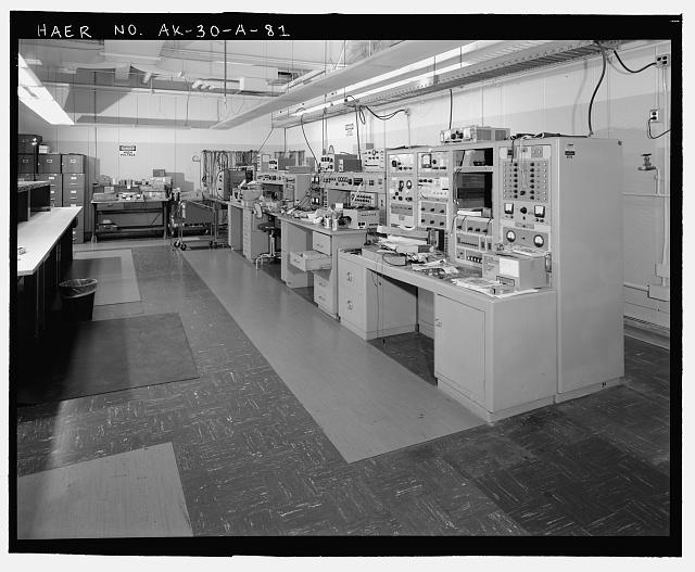 81. View of specialized maintenance shop in transmitter...