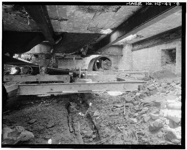 8. VIEW LOOKING SOUTHEAST, CONVEYOR END IN SUBDECK,...