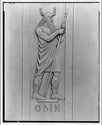 Library of Congress (John Adams Building). Figure of Odin...