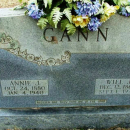 William J. Gann & his Wife Annie Gravestone