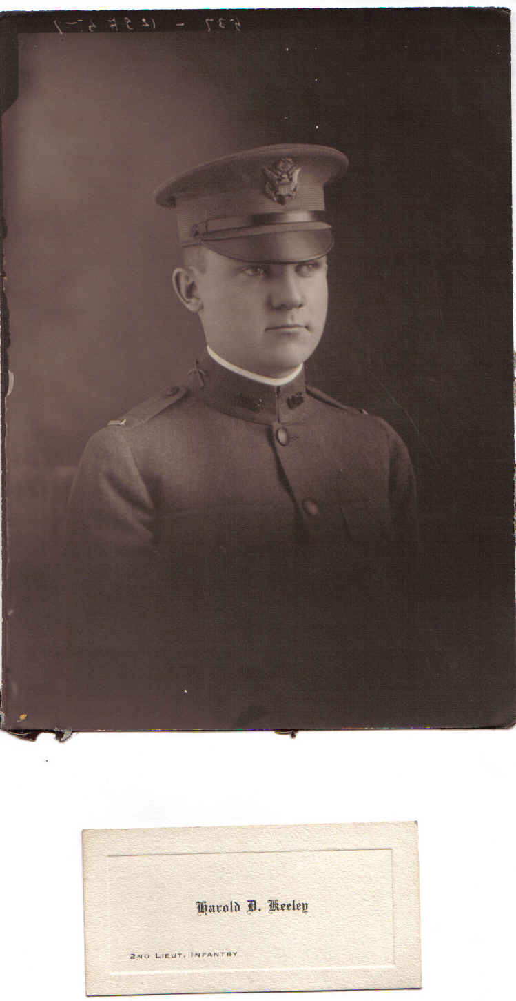 H.D. Keeley in WW1 uniform