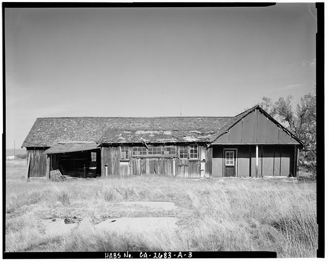 West side, facing east. Camp Tulelake, Mess Hall, West...