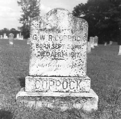 George Washington Right Coppock headstone