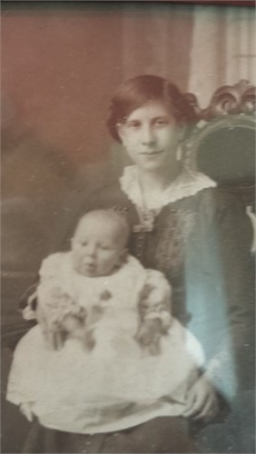 Alfred Edward Evans & mother