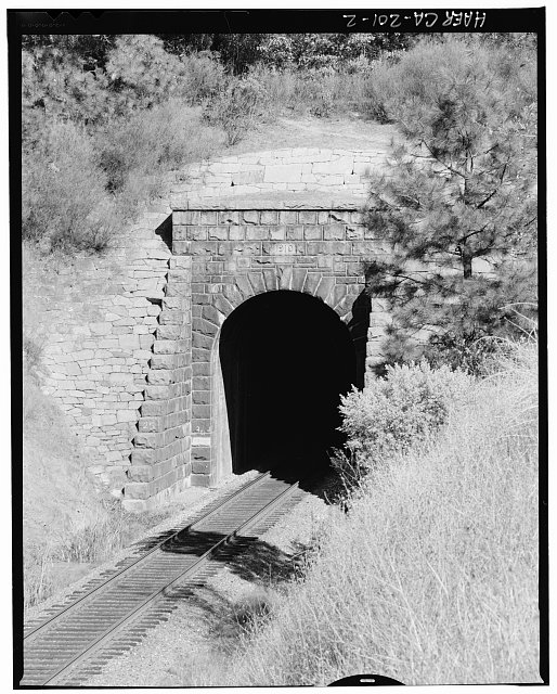 2. West portal of Tunnel 25, view to north, 380mm lens. -...
